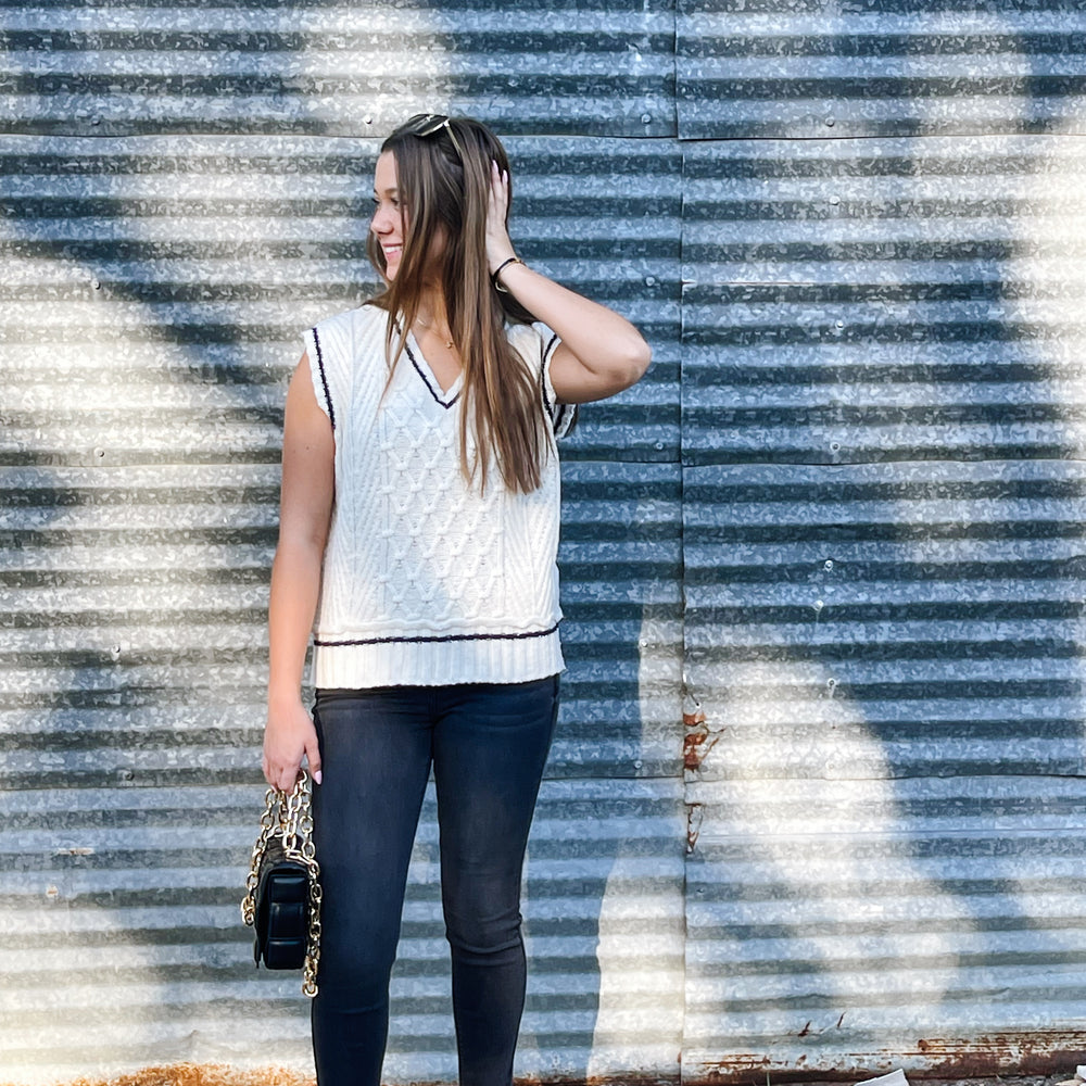 Varsity Sweater Vest