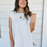 Oatmeal Brushed Knit Sweater