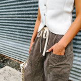 Wide Leg Espresso Pant
