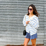 Our Favorite Cardigan - Blue Stripe