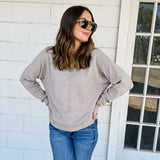 Soft Waffle V-Neck