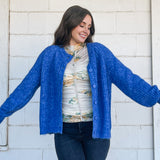 Knitted Cobalt Cardigan