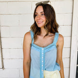 Sky Blue Airy Tank