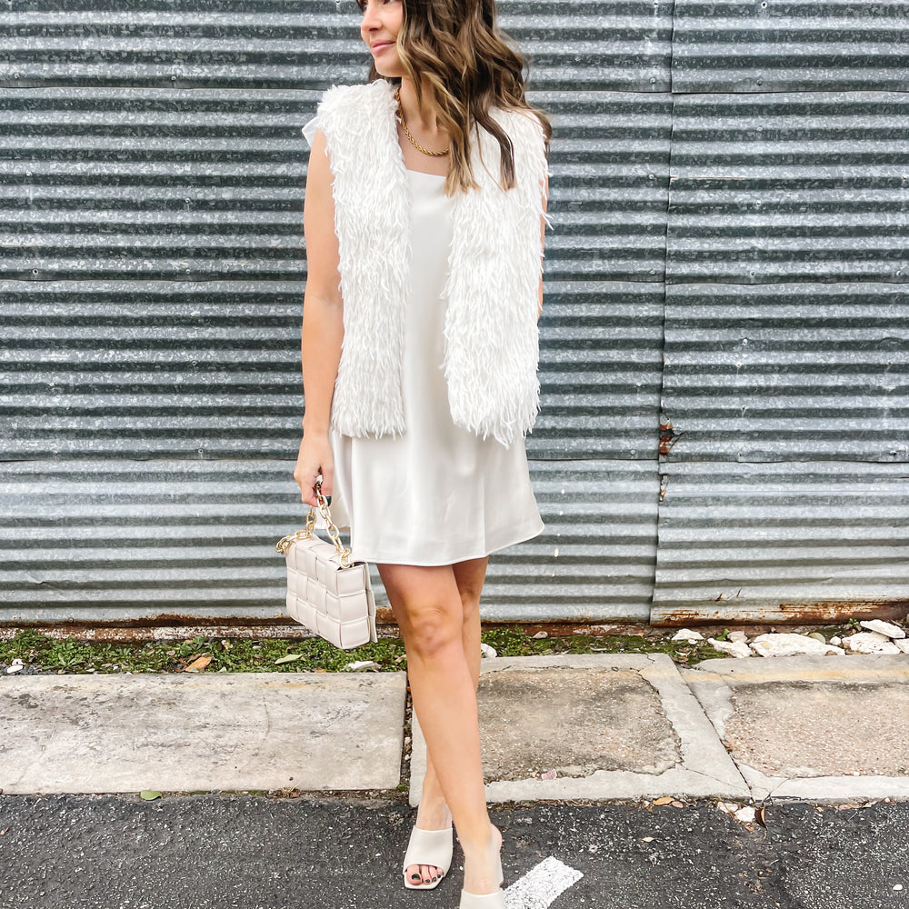 
                      
                        Perfect White Fur Vest
                      
                    