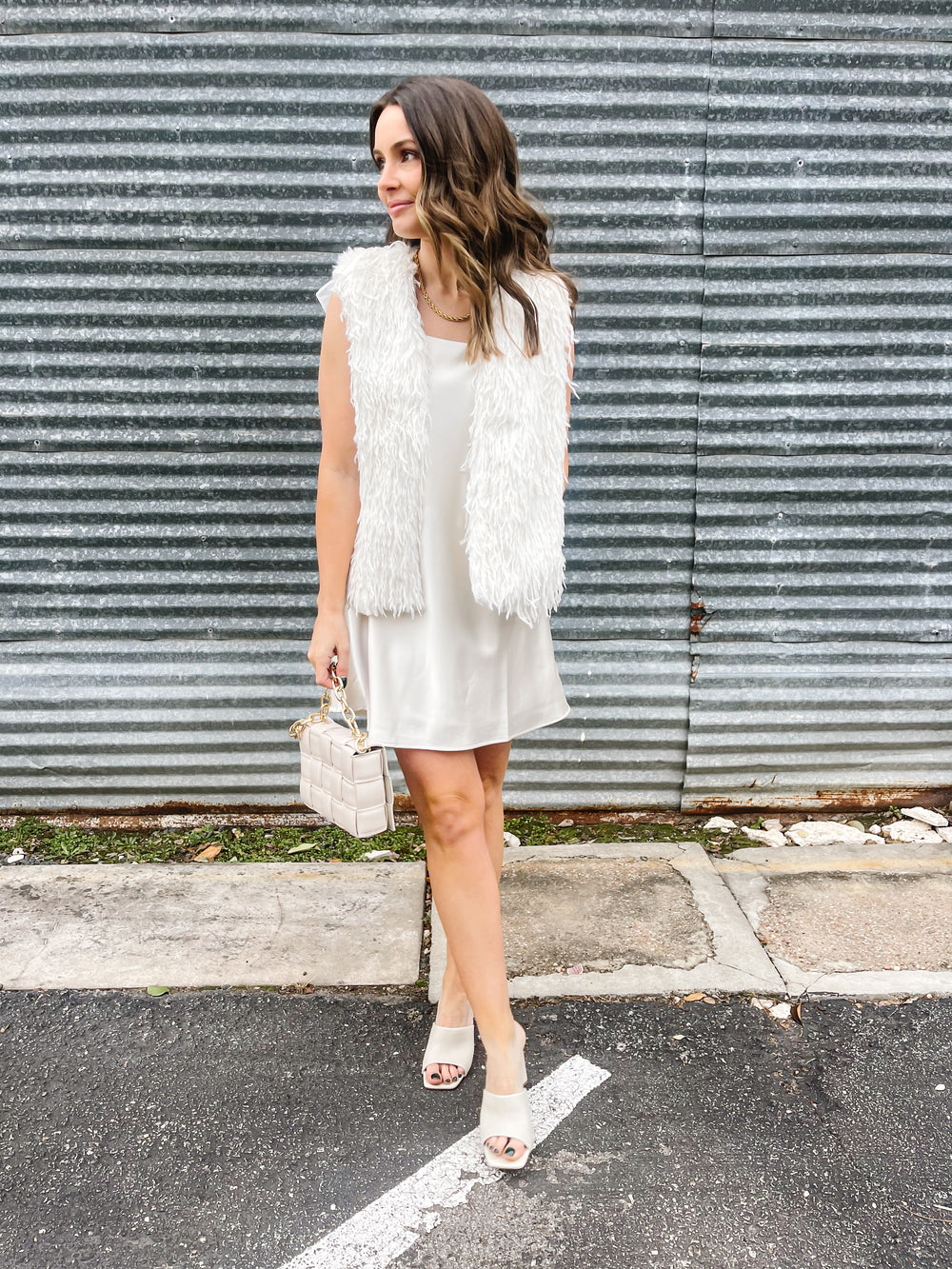 Perfect White Fur Vest