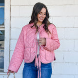Pink Bow Tie Quilt Jacket