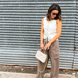 Wide Leg Espresso Pant