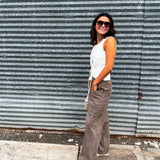 Wide Leg Espresso Pant