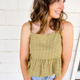 Gingham Pattern Top