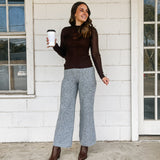 Chocolate Mock Knit