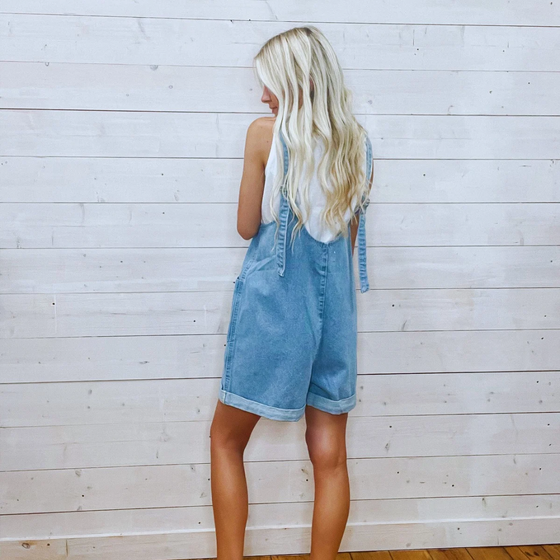 Denim Romper