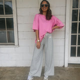 Wide Leg Striped Pant