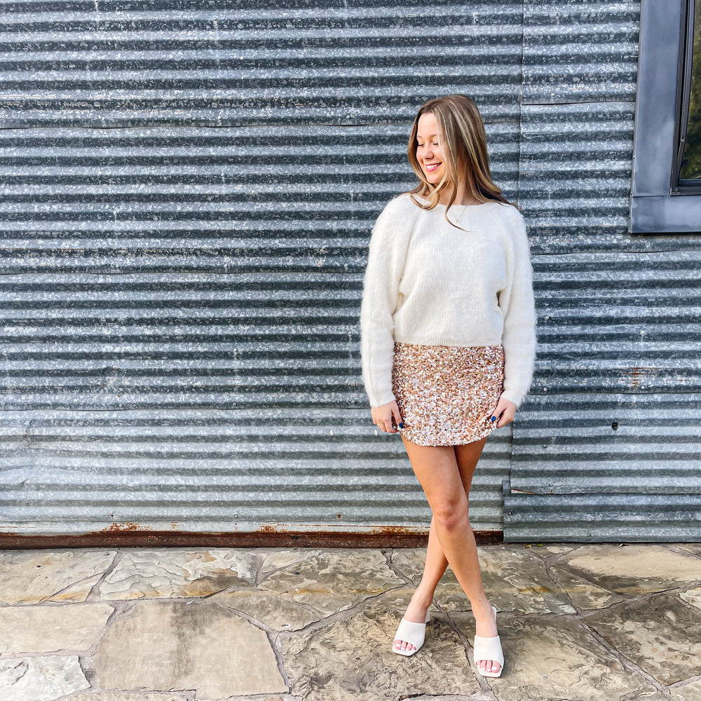 
                      
                        Rose Gold Sequin Skort
                      
                    