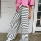 Wide Leg Striped Pant
