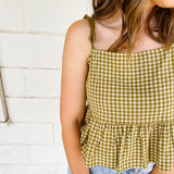 Gingham Pattern Top