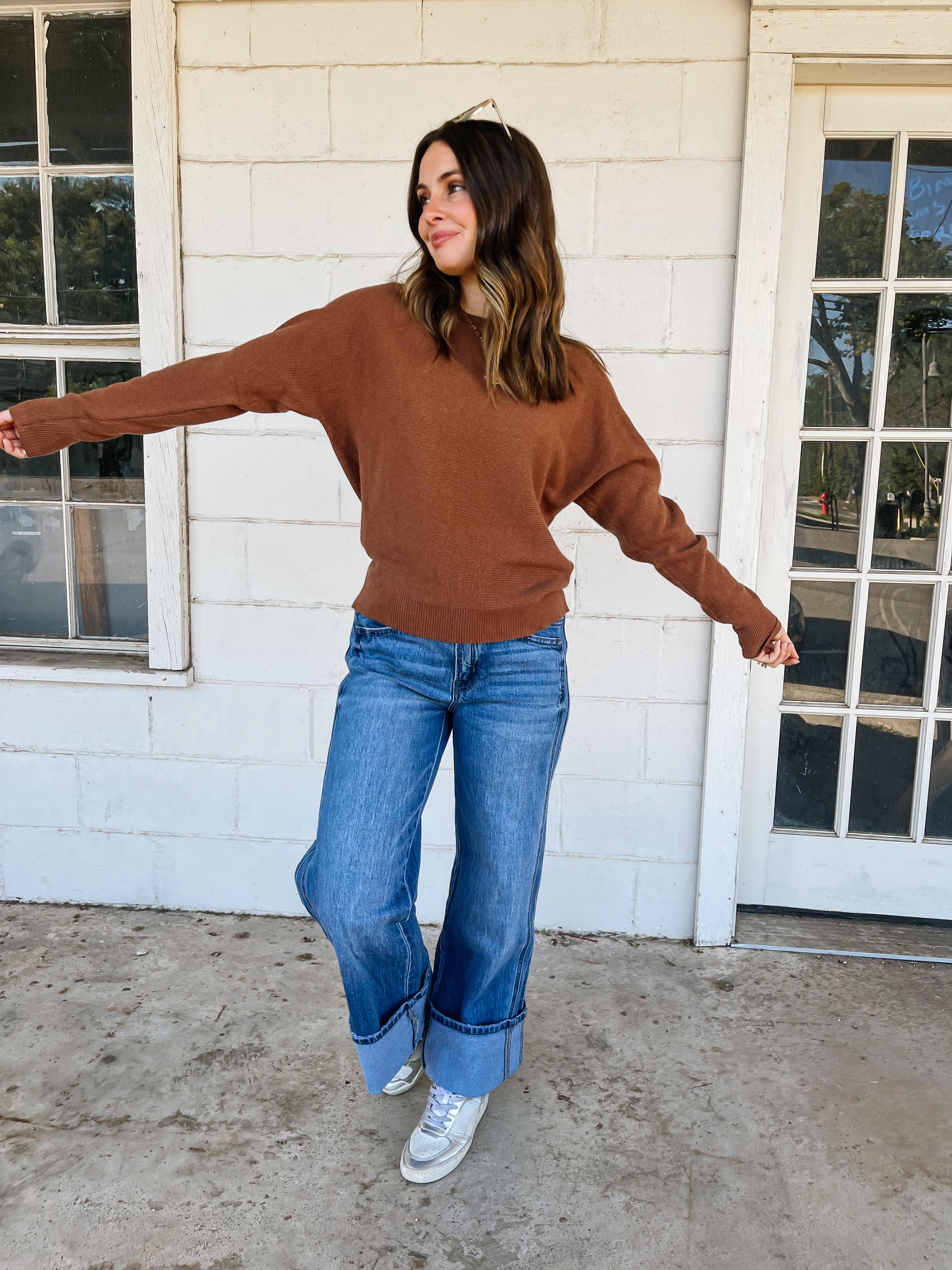 Soft Waffle V-Neck