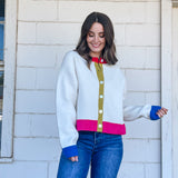 Color Block Cardigan