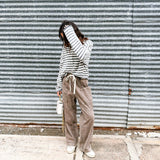 Our Favorite Cardigan - Grey Stripe