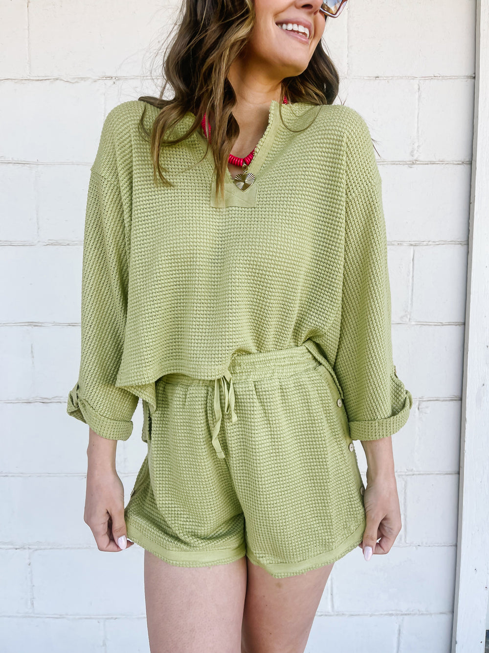 Pistachio Waffle Lounge Set