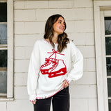 Stitched Skate Shoes Sweater