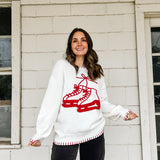 Stitched Skate Shoes Sweater