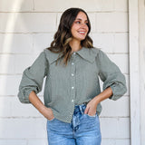 Peter Pan Button Blouse