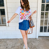 Wrap Denim Skort