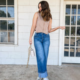 Striped Button Vest