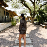 Chocolate Polka Dot Short Set