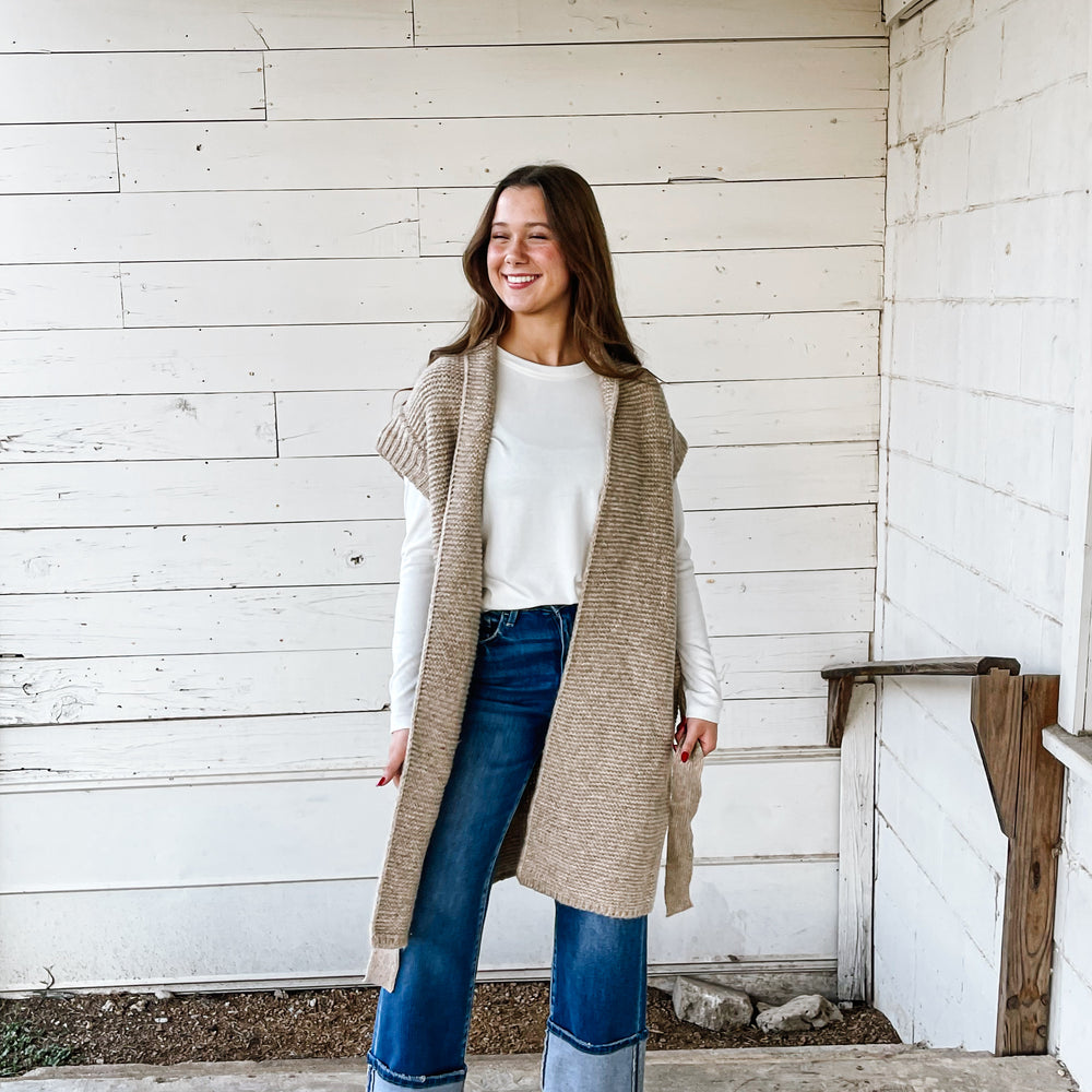 Belted Sweater Cardigan