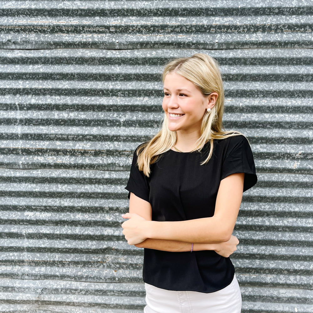 
                      
                        Classic Swoop Blouse
                      
                    