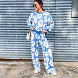 Floral Blue Cozy Set