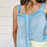 Sky Blue Airy Tank
