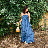 Dusty Blue Dot Dress