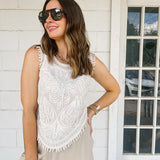 Crochet Embroidery Tank