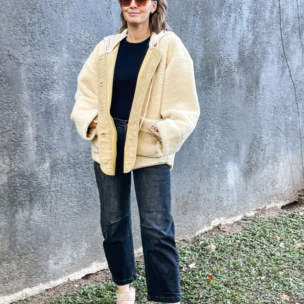 
                      
                        Mustard Suede Coat
                      
                    