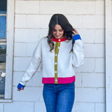 Color Block Cardigan