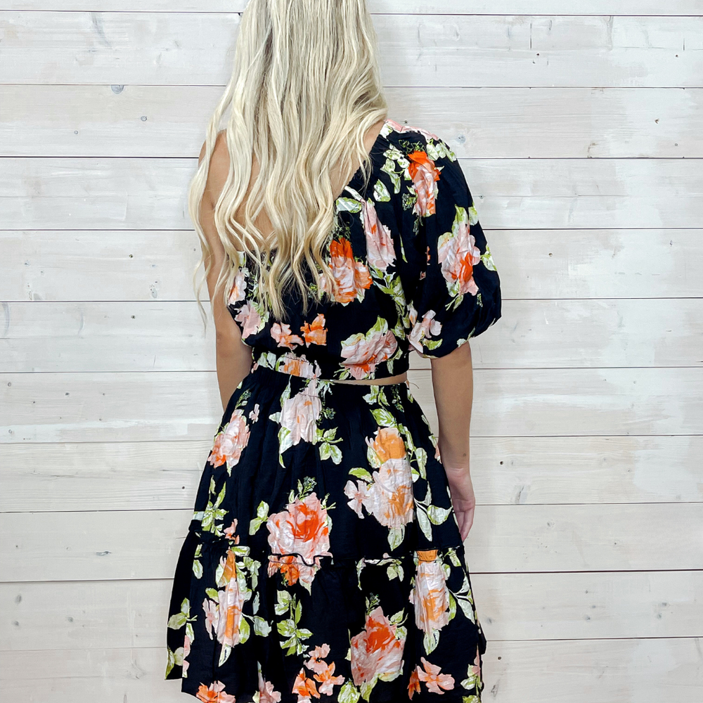 
                      
                        Tropical Cut-out Dress
                      
                    