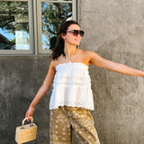 Paisley Print Washed Pants