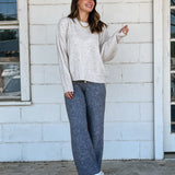Brushed Oatmeal Sweater
