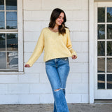 Butter Yellow Knit Sweater