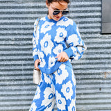 Floral Blue Cozy Set