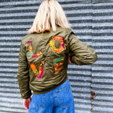 Love Patch Bomber Jacket