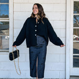 Classic Black Cardigan