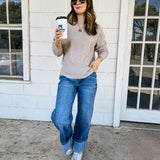 Soft Waffle V-Neck