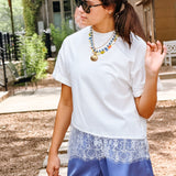 Lace Hem Tee