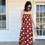Polka Dot Linen Dress