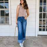 Striped Button Vest