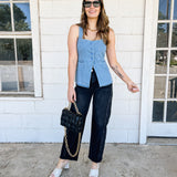 Denim Tailored Vest