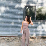 Bandeau Top & Wide Pants Set